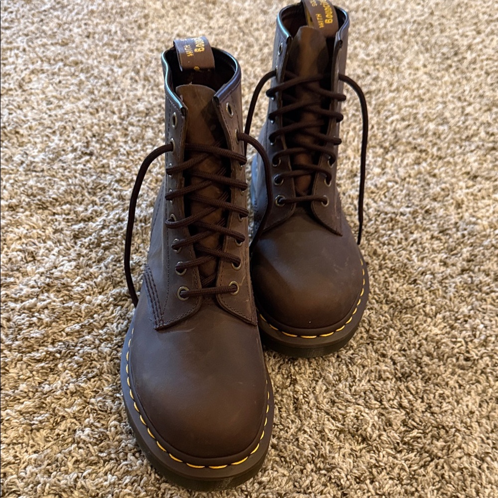 Dr. Martens Dark Brown Lace-Up Boots